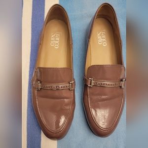 FRANCO SARTO PALMER GLOSSY MAUVE LOAFERS 9.5